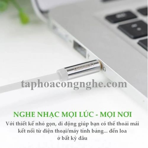 Ugreen 10767 5M màu Trắng Cáp âm thanh 2 đầu 3.5mm dương AV119 30010767